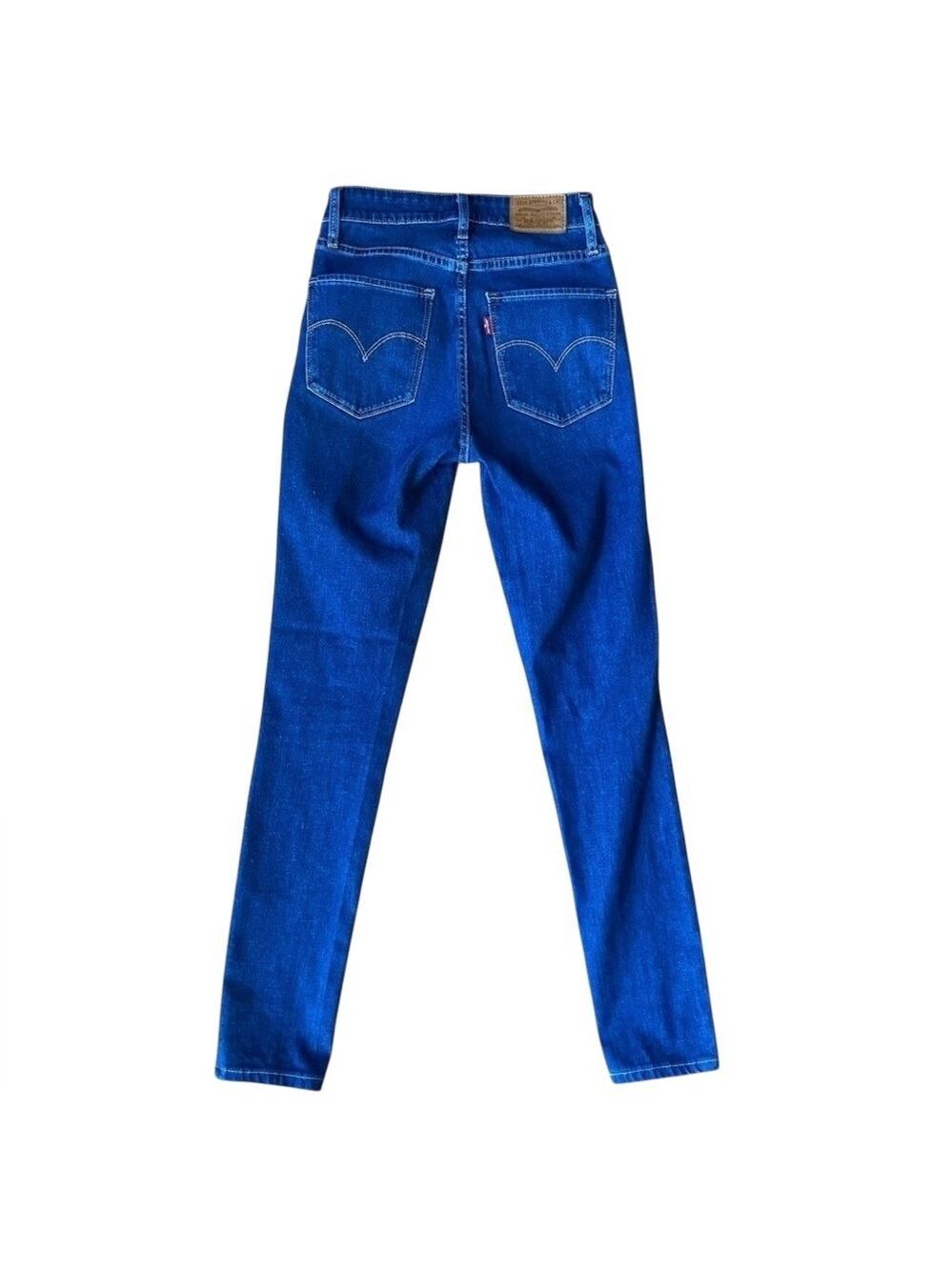 Levis 721 jeans high rise skinny Premium blue stretchy denim classic size 24